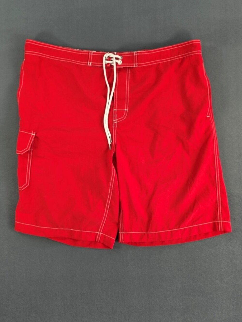 Black Brown Men's Board Shorts Red Size Large Swim Surf